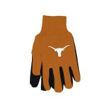 NCAA Texas Longhorns Two-Tone Gloves, Orange/Black