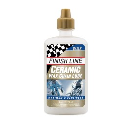 Finish Line Ceramic WAX Bicycle Chain Lube, 4-Ounce Drip Squeeze Bottle