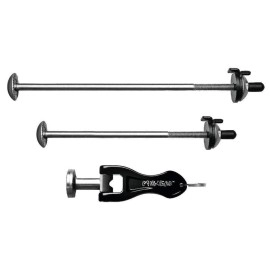 Pinhead Bicycle Locking Skewer Set, 2 Pack, Silver (PH-110)