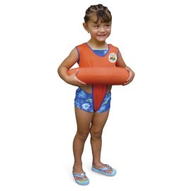 Poolmaster Learn-to-Swim Swimming Pool Float Tube Swim Trainer for Kids, Orange