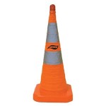 Aervoe Industries Collapsible 28-Inch Safety Cones (Orange/Yellow)