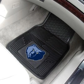 FANMATS 9310 Memphis Grizzlies 2-Piece Heavy Duty Vinyl Car Mat Set, Front Row Floor Mats, All Weather Protection, Universal Fit, Deep Resevoir Design