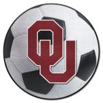 Fanmats 2386 Ncaa University Of Oklahoma Sooners Nylon Face Soccer Ball Rug