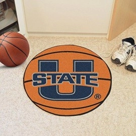Fanmats Home Indoor Sports Team Logo Utah State University Basketball Mat
