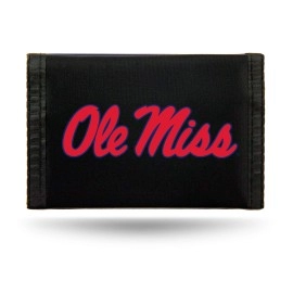 NCAA Rico Industries Mississippi Rebels Nylon Tri-Fold Wallet Nylon Tri-Fold Wallet