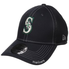 Mlb Seattle Mariners Neo Fitted Baseball Cap, Navy, Mediumlarge