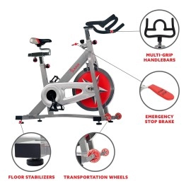 Sunny Health & Fitness SF-B901 Pro Indoor Cycling Exercise Bike