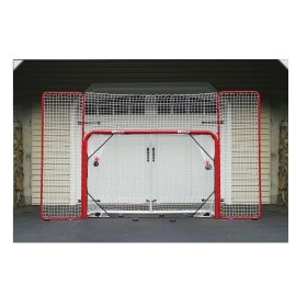 EZGoal Hockey Backstop, Red/White ,10' x 6'