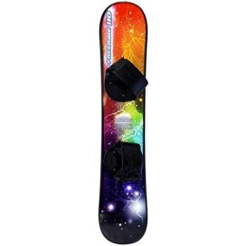 Emsco Group Esp 110 Cm Freeride Snowboard - Adjustable Bindings - For Beginners And Experienced Riders, Graphic
