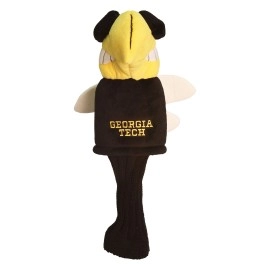 Team Golf NCAA Georgia Tech Yellow Jackets Mascot Golf Club Headcover, Fits most Oversized Drivers, Extra Long Sock for Shaft Protection, Officially Licensed Product, Multi Team Color, One Size, (21213)