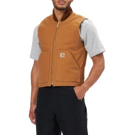 Carhartt Mens Arctic-Quilt Lined Duck (Big & Tall) Outerwear Vests, Brown, 5X-Large Us