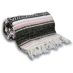 YogaAccessories Traditional Mexican Yoga Blanket - Pink