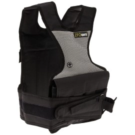 ZFOsports 30LBS Womens Adjustable Weighted Vest with Phone Pocket & Water Bottle Holder.