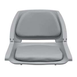 Wise 8WD139LS-717 Molded Fishing Boat Seat with Marine Grade Cushion Pads, Grey Shell, Grey Cushion