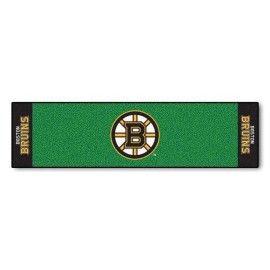 Fanmats - 10498 Nhl Boston Bruins Nylon Face Putting Green Mat 18X72