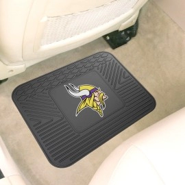 FANMATS 9984 Minnesota Vikings Back Row Utility Car Mat - 1 Piece - 14in. x 17in., All Weather Protection, Universal Fit, Molded Team Logo