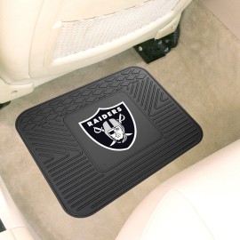 FANMATS 9985 Las Vegas Raiders Back Row Utility Car Mat - 1 Piece - 14in. x 17in., All Weather Protection, Universal Fit, Molded Team Logo