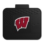 FANMATS 10062 Wisconsin Badgers Back Row Utility Car Mat - 1 Piece - 14in. x 17in., All Weather Protection, Universal Fit, Molded Team Logo