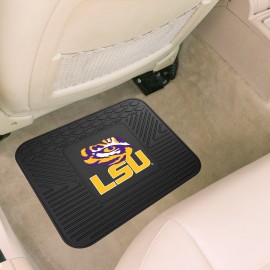 FANMATS 10092 LSU Tigers Back Row Utility Car Mat - 1 Piece - 14in. x 17in., All Weather Protection, Universal Fit, Molded Team Logo