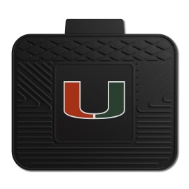 FANMATS NCAA University of Miami Hurricanes Vinyl Utility Mat, Black, 14