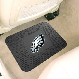 FANMATS 9988 Philadelphia Eagles Back Row Utility Car Mat - 1 Piece - 14in. x 17in., All Weather Protection, Universal Fit, Molded Team Logo