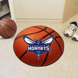 Fanmats Nba Charlotte Hornets Nylon Face Basketball Rug , 26 Diameter