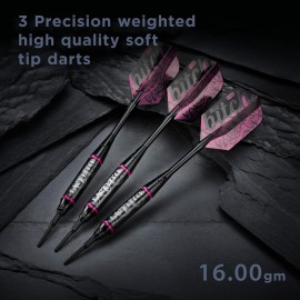 Viper Vanity Soft Tip Darts with Storage/Travel Case: Dart Bitch, 16 Grams