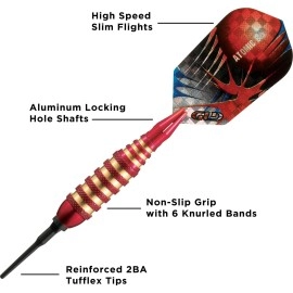 Viper Atomic Bee Soft Tip Darts, Red, 16 Grams