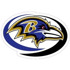 Fremont Die NFL Baltimore Ravens Window Film, Large: 12