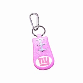 New York Giants Pink NFL Football Keychain