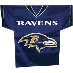 NFL Baltimore Ravens Jersey Banner (34-by-30-Inch/2-Sided)