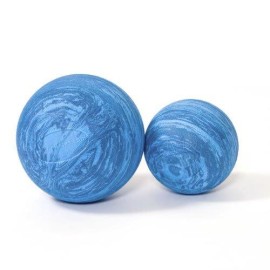 balanced body Posture Ball, Swirlie Blue Sphere Color, Pilates Props for Alignment, EVA Foam, for Thighs, Back, Legs, 8 Inches