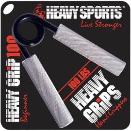 Heavy Grips Hand Grippers - 100lb - Effectively Train Your Hand Grip Strength w/Targeted Forearm, Wrist & Hand Exercises - Advanced Hand Grip Strengtheners