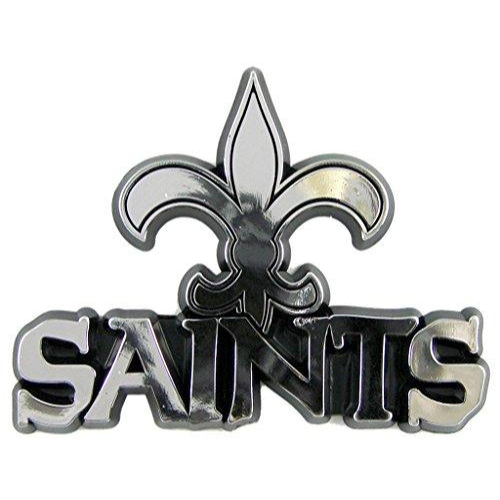 FANMATS 60276 New Orleans Saints Molded Chrome Plastic Emblem