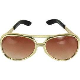 elope Elvis Basic Gold Adult Costume Sunglasses