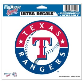 WinCraft MLB Texas Rangers Multi-Use Colored Decal, 5