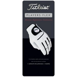 Titleist Players-Flex Mens Reg LH Pearl, White(Large, Worn on Left Hand)