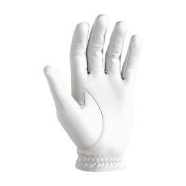 FootJoy Men's Pure Touch Limited Golf Gloves White Cadet Medium/Large, Worn on Left Hand