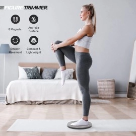 Figure Trimmer Core Ab Twister Board for Exercise 12 inch Waist Twisting Disc with 8 Mangets Reflexology for Slimming and Strengthening Abdominal & Stomach Exercise Equipment
