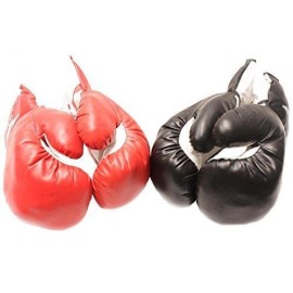 2 Pair Red Black 6oz Youth Boxing Gloves for Kids
