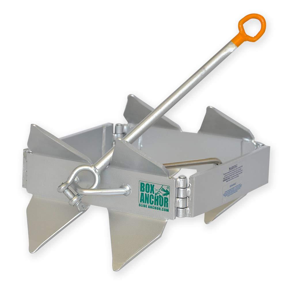 Slide Anchor The Original Box Anchor Large Box Anchor 25lbs/ Hot Dip Galvanized/Boats to 35ft/ Storage Bag Included