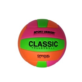 Beach Toys by green Room Sport Design classic Volleyball (deflated), Official Size and Weight, Assorted neon colors