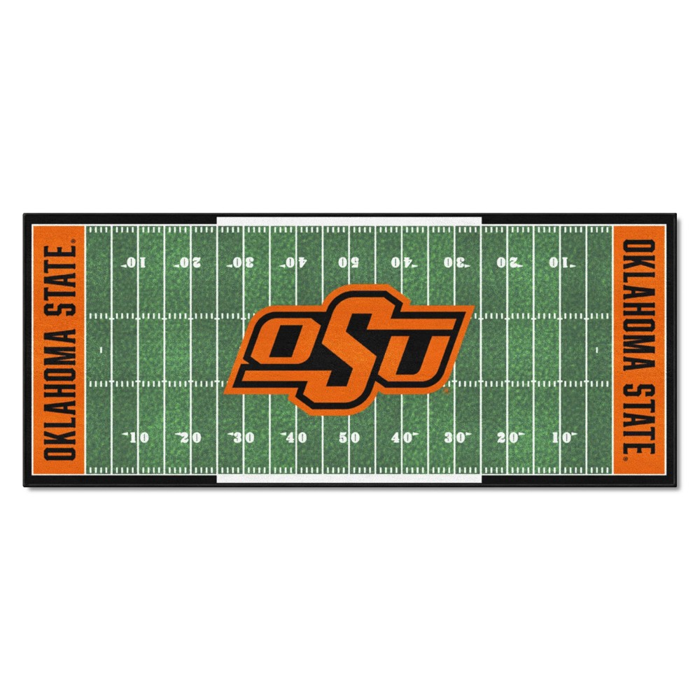 Fanmats 7557 Oklahoma State Cowboys Field Runner Rug - 30In. X 72In.