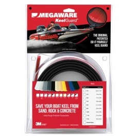 MEGAWARE KEELGUARD Boat Keel and Hull Protector, 5-Feet (for Boats up to 16ft), Black
