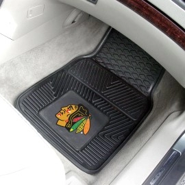 FANMATS NHL Chicago Blackhawks 2-pc Vinyl Heavy Duty Car Mat , 18