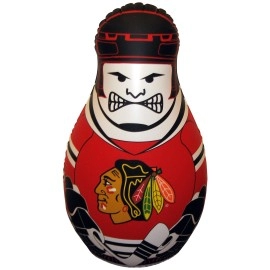 Fremont Die NHL Chicago Blackhawks Bop Bag Inflatable Checking Buddy Punching Bag, Standard: 40