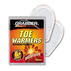 Grabber Toe Warmers - Long Lasting Safe Natural Odorless Air Activated Warmers - Up to 6 Hours of Heat - 40 Pair