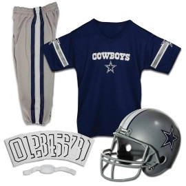 Franklin Sports Dallas Cowboys Kids Football Uniform Set - NFL Youth Football Costume for Boys & Girls - Set Includes Helmet, Jersey & Pants - Small