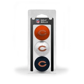Team Golf NFL Chicago Bears Regulation Size Golf Balls, 3 Pack, Full Color Durable Team Imprint