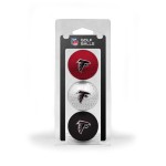 Team Golf NFL Atlanta Falcons Regulation Size Golf Balls, 3 Pack, Full Color Durable Team Imprint,Multi Team Colors,One Size,30105